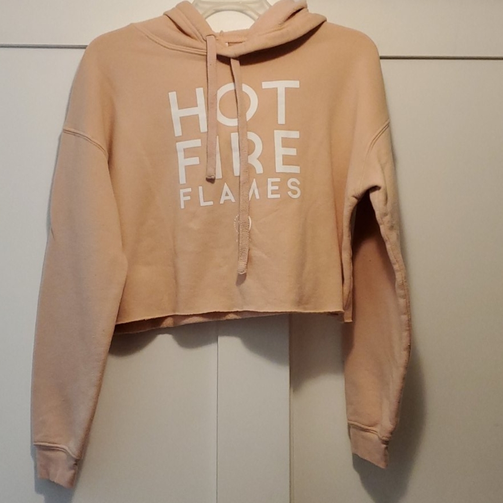 Whitney Simmons 'Hot Fire 🔥' Cropped Sweatshirt